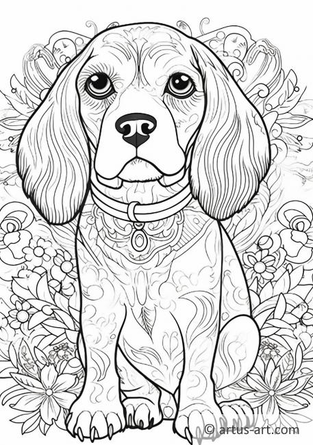 Sevimli Beagle Boyama Sayfası